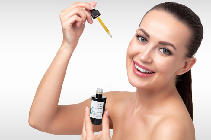Concentrated Retinol Serum 5X happy woman